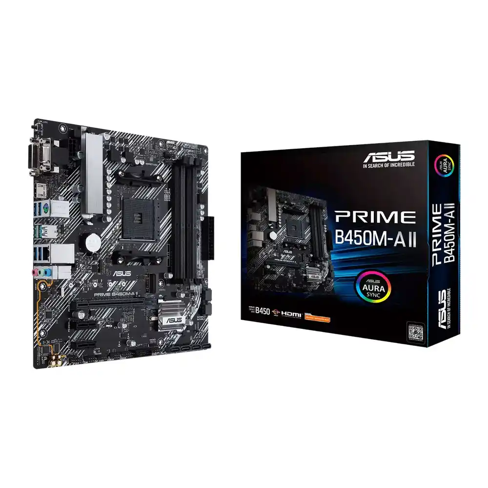 (image for) ASUS AMD Ryzen PRIME B450M-A II AM4 PCIe 3.0 micro-ATX Motherboard